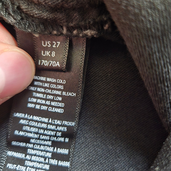 We the Free Black Pull On Elastic Waist Flare Wide Leg Stretch Jeans Size 27 - Picture 5 of 8